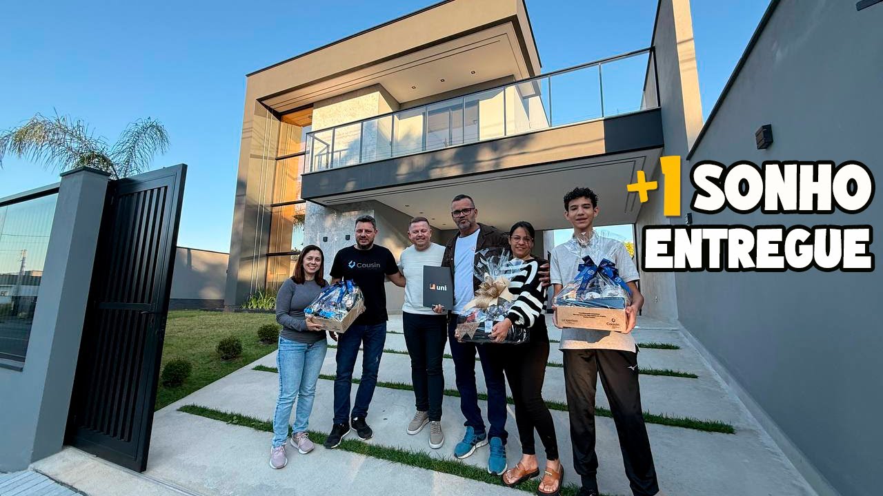 TOUR CASA DOS SONHOS 🧡 REALIZANDO SONHO DE MAIS UMA FAMILÍA - ENTREGA DE CHAVES