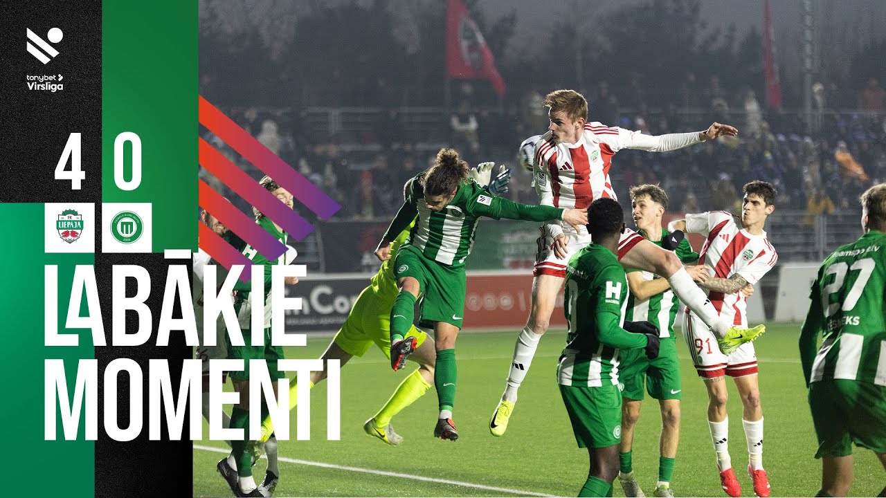 1. kārta: FK Liepāja 4:0 FK Metta (Labākie momenti)