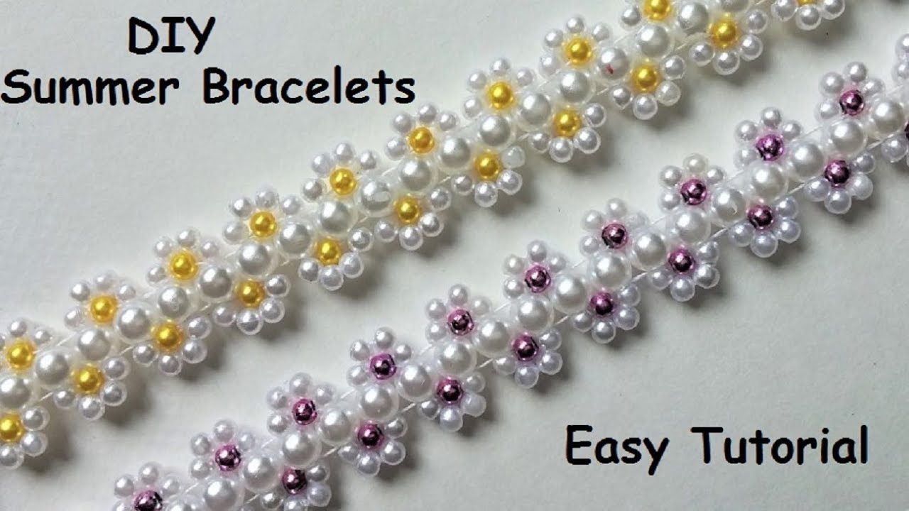 DIY Summer bracelets. Bracelet making tutorial