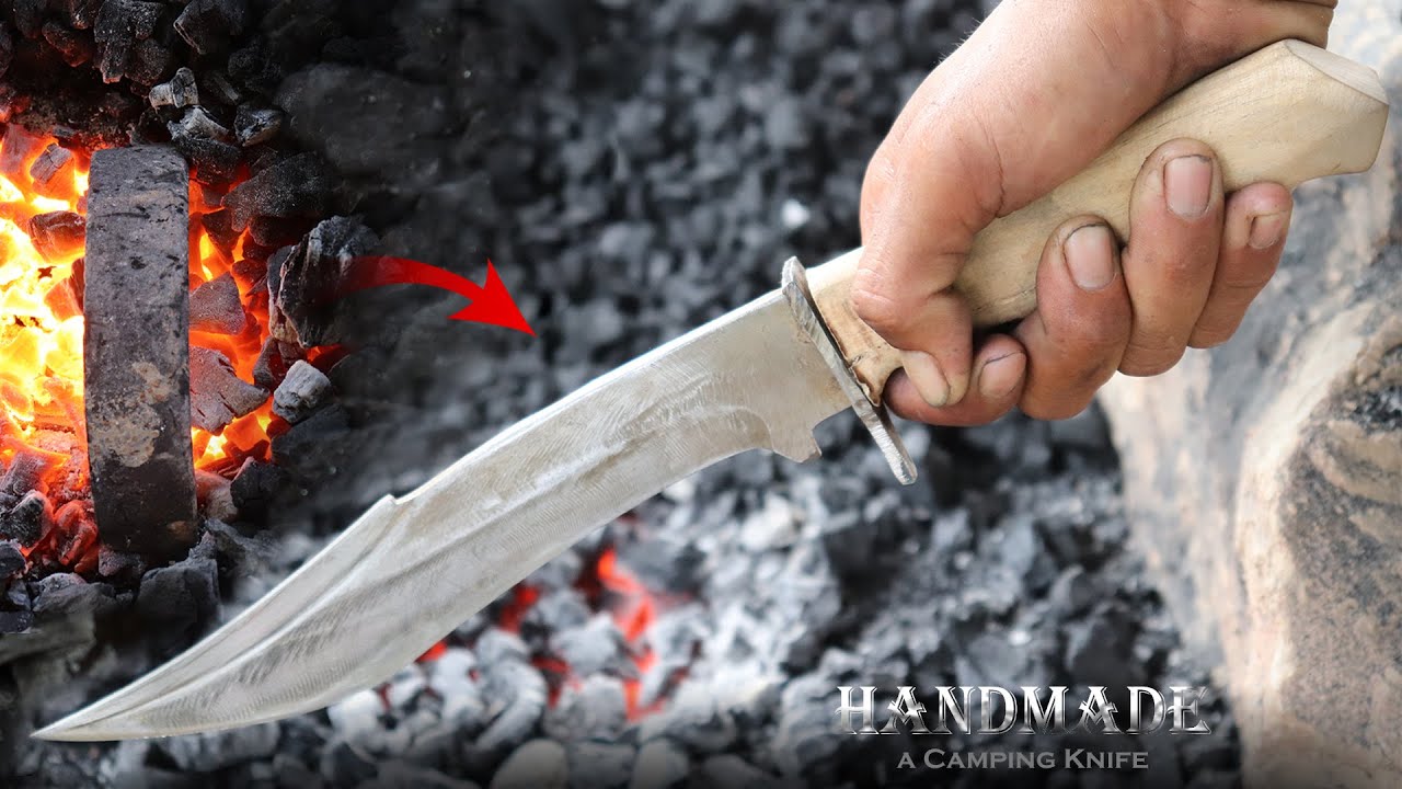 Knife Making / Forging A Strong Bowie Knife From Disc Plough