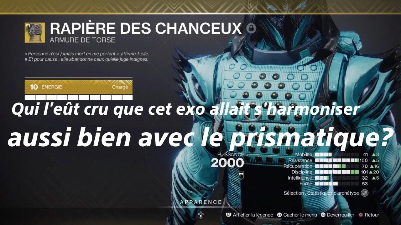 Destiny 2 build chasseur prismatique puissant et efficace pour toute activité!