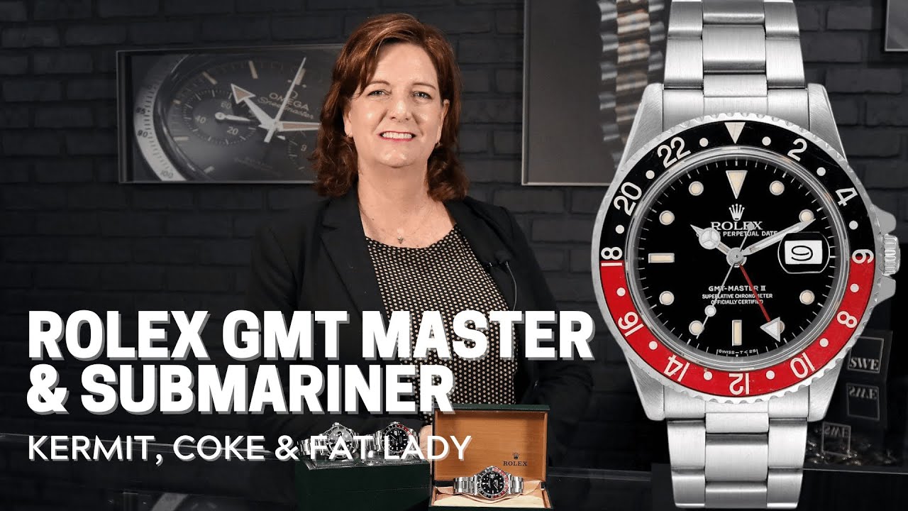 Rolex Submariner Kermit 16610LV and GMT Master Coke Fat Lady 16760 | SwissWatchExpo