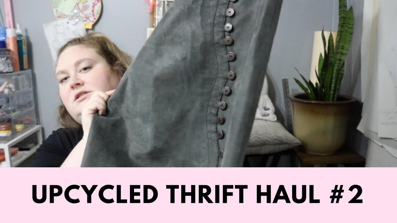 Upcycle and Recycled Leather Thrift Haul | Danielle McAllister | Plus Size