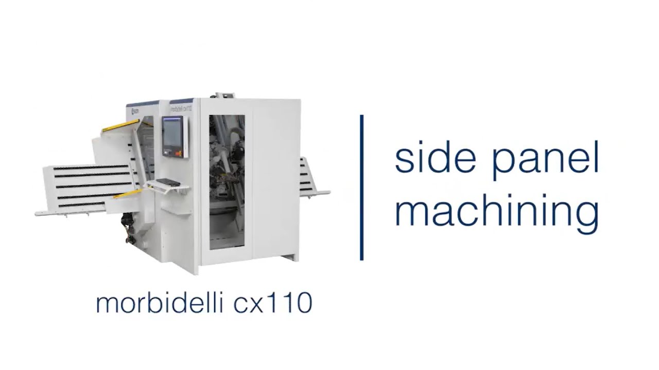 scm morbidelli cx110 - side panel machining