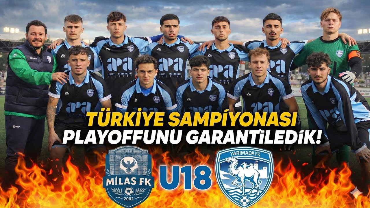 TÜRKİYE ŞAMPİYONASINI GARANTİLEDİK! YARIMADA FK PLAYOFFTA! MİLAS FK VS YARIMADA FK U18 #yarımadafk 
