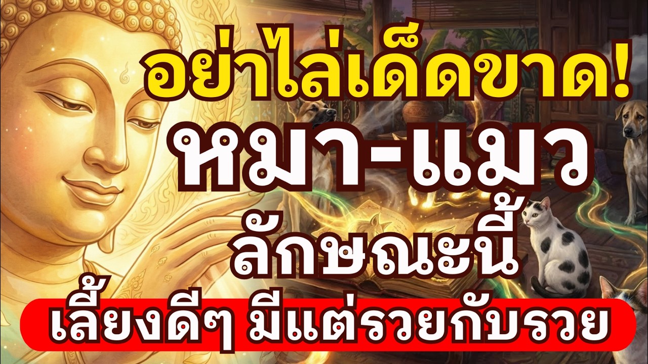 อย่าไล่เด็ดขาด! หมา-แมว ลักษณะนี้มาหาถึงบ้าน โบราณว่าคือสัตว์ให้โชคใหญ่ รีบดูด่วน