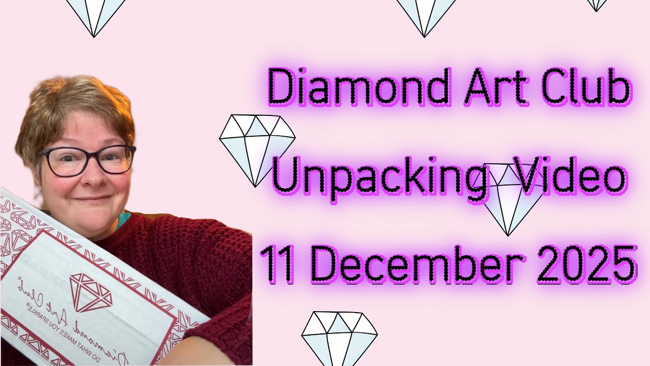 Видео распаковки посылки Diamond Art Club (11 декабря 2025 г., «Киберпонедельник», загадочная кор...
