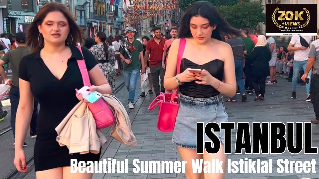 Istanbul City Istiklal Street Summer Walking Tour-July 2023