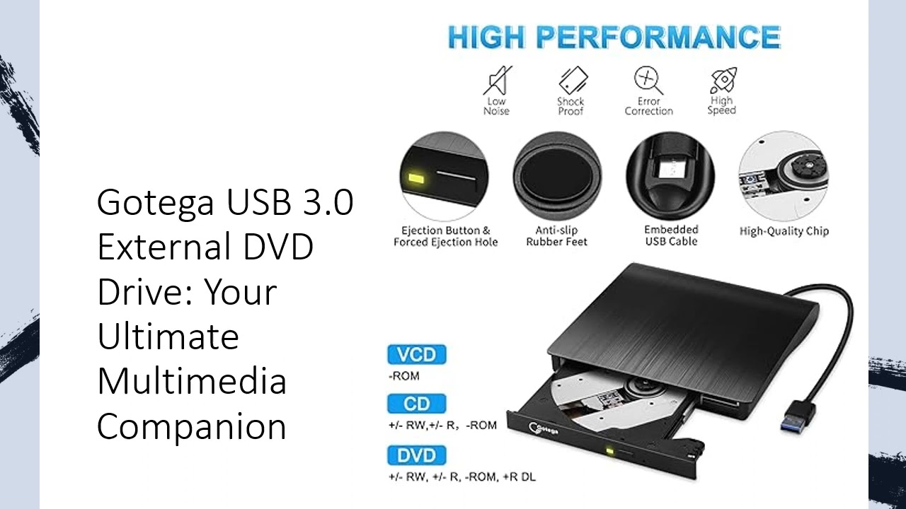Gotega USB 3.0 External DVD Drive: Your Ultimate Multimedia Companion