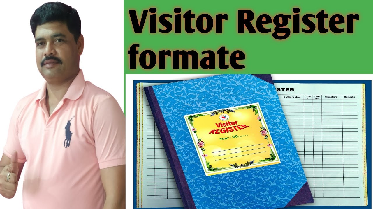 Visitor register formate, Visitor register kaise hota है? @SGK111 channel