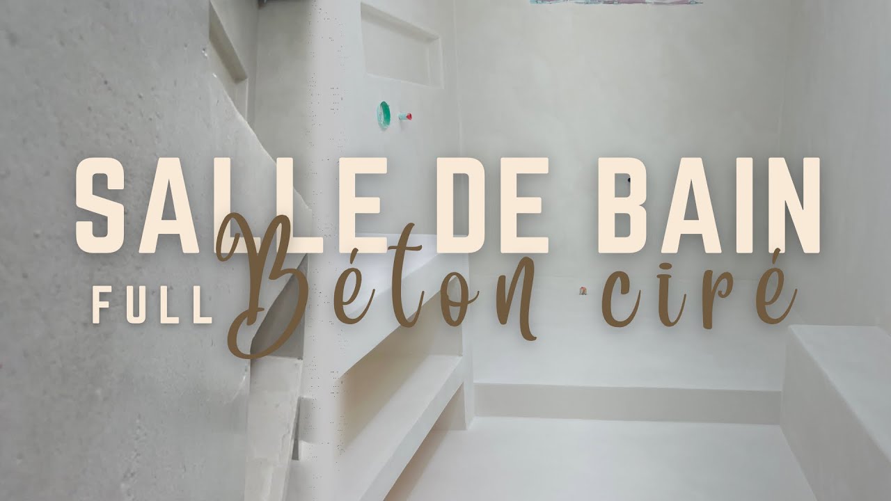 ON FAIT TOUTE LA SALLE DE BAIN EN BÉTON CIRÉ (& c’est ouf 😍) - EP 50