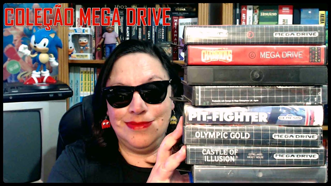 Minha Coleção de Jogos de MEGA DRIVE 💕