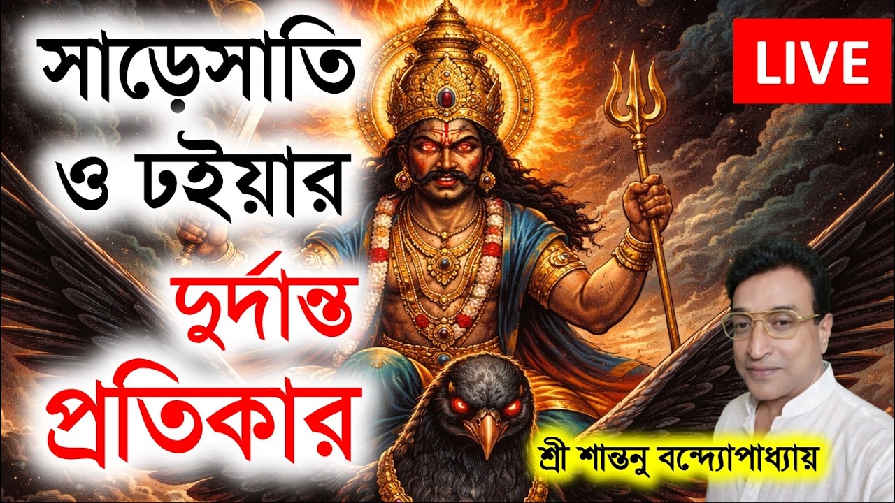 শনি সাড়েসাতি ও ঢইয়ার দুর্দান্ত প্রতিকার । Shani Saresati And Dhoiya Totka | Santanu Banerjee Live