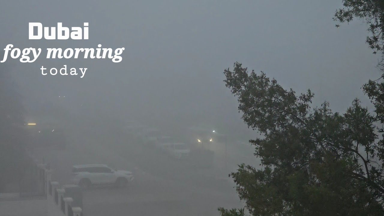 Foggy morning in dubai/today morning /fog /dubai/morning..❤️