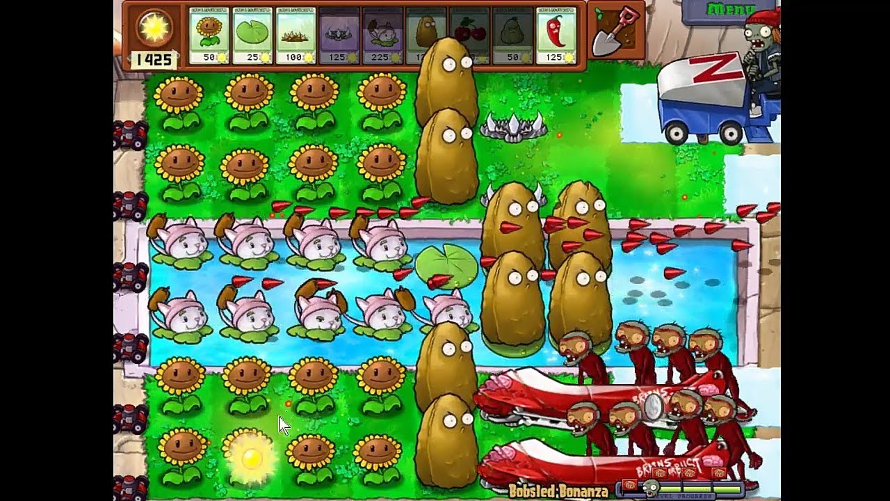 Plants vs Zombies | Mini Games: Bobsled Bonanza
