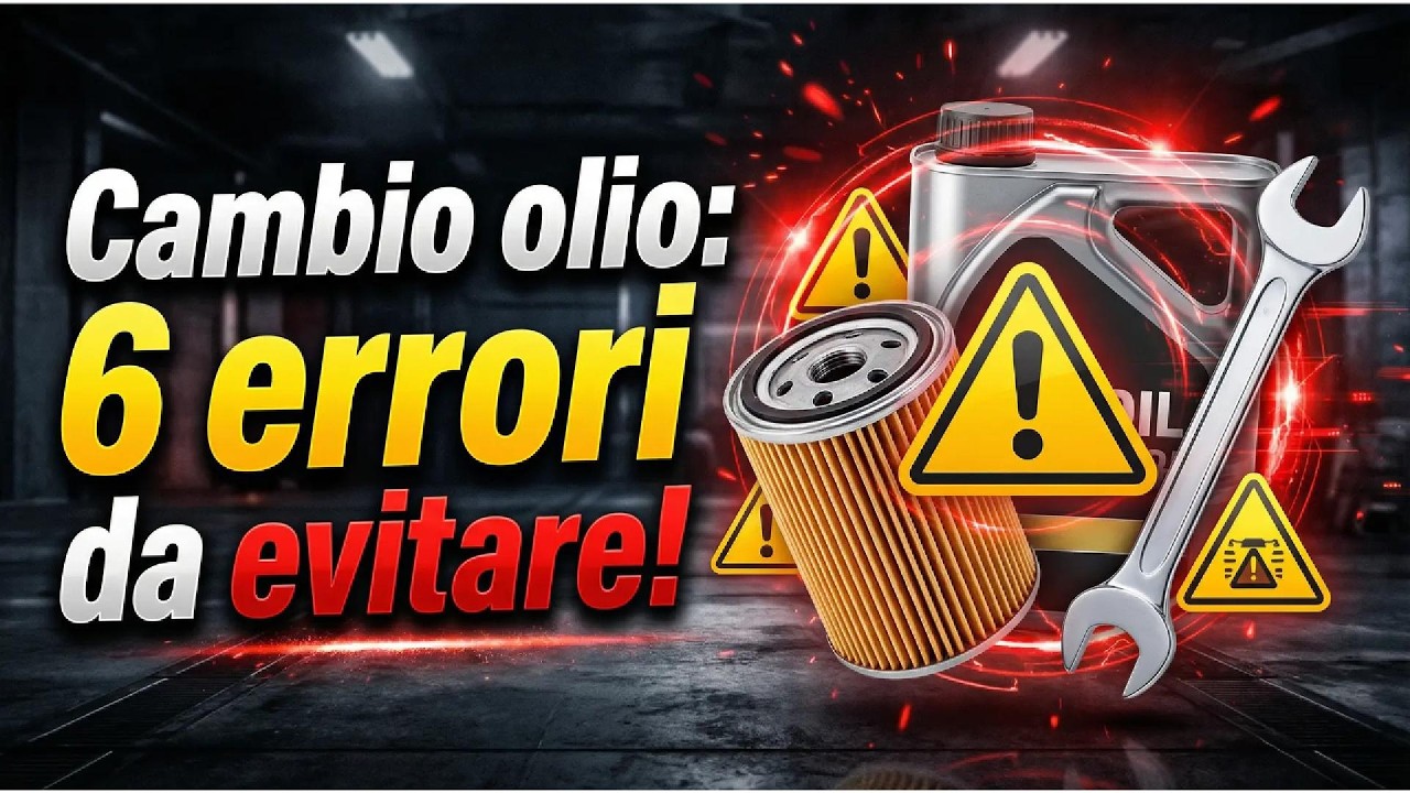 6 ERRORI  da non fare al CAMBIO olio