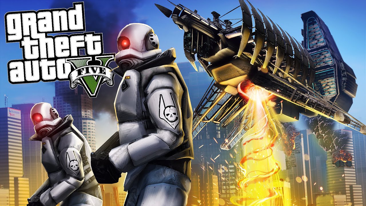 HALF LIFE COMBINE INVASION in GTA 5 Online!