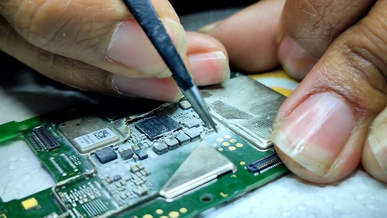 Huawei y6 2019 Corto Vph power Reballing Osciloscopio Parte 1