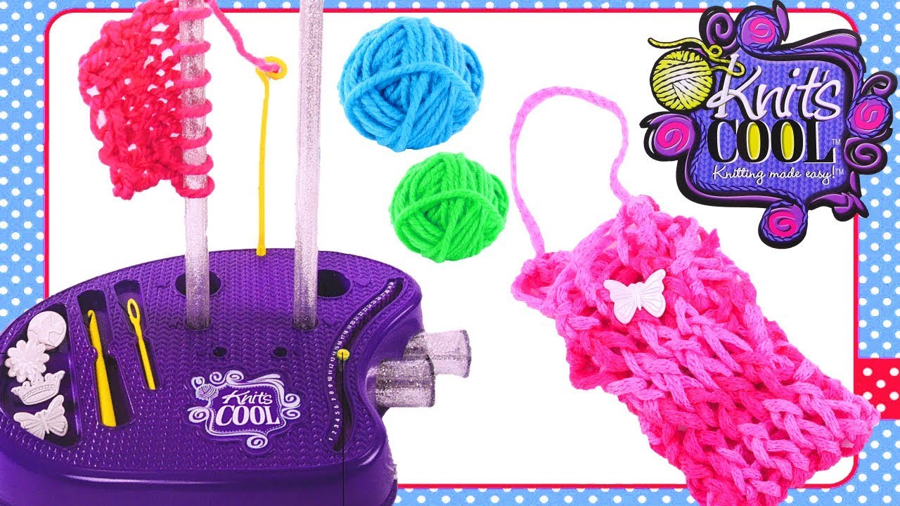 Playing with the Knits Cool Knitting Studio. Fun craft video by The Amy Jo DCTC