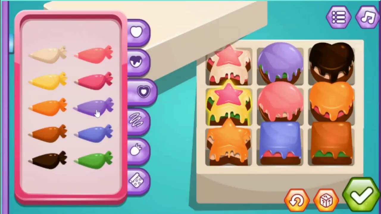 Chocolate factory, chocolate decorate 