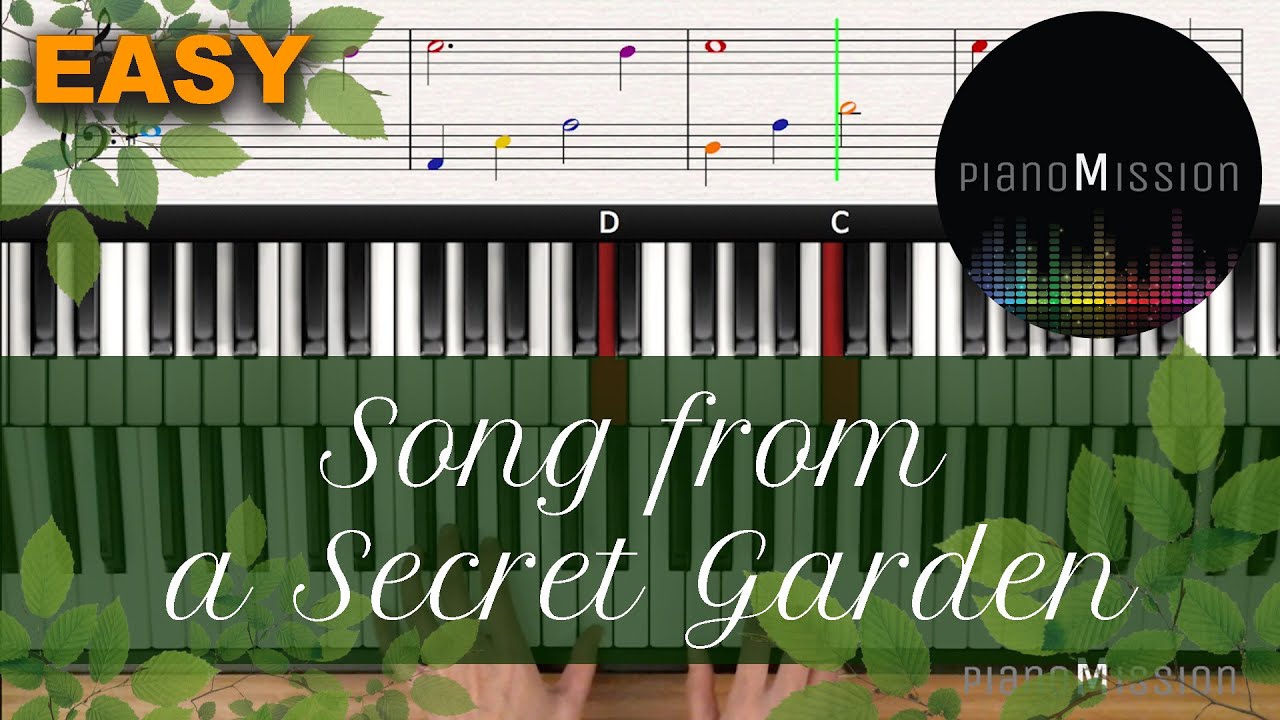 [Real Piano Tutorial] SONG FROM A SECRET GARDEN  with Follow-Up Tutorial