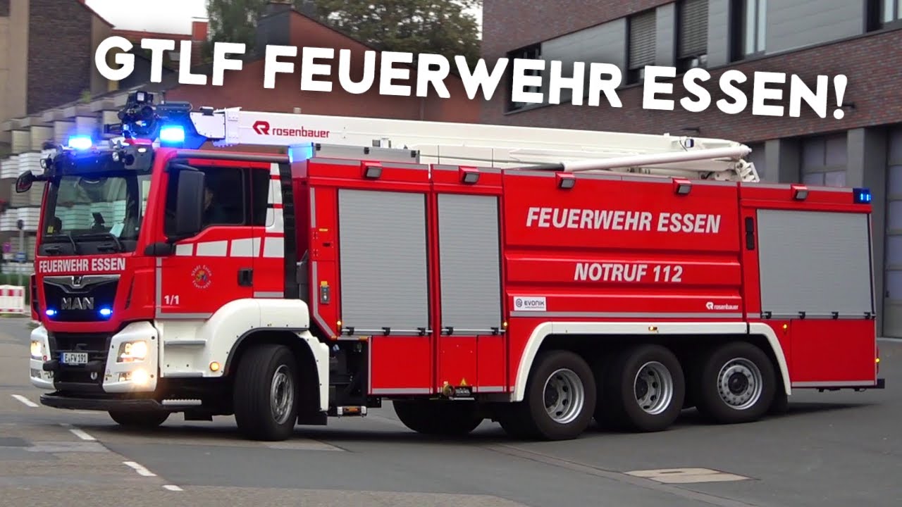[KOLOSS MIT LÖSCHARM!] - GTLF 5.500/3000 der Evonik Industries AG ESSEN auf Einsatzfahrt