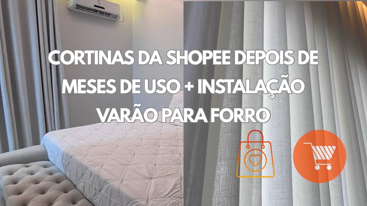 Cortinas da SHOPEE | Opinião depois de meses de uso| #cortinas #tour #cortina #unboxing