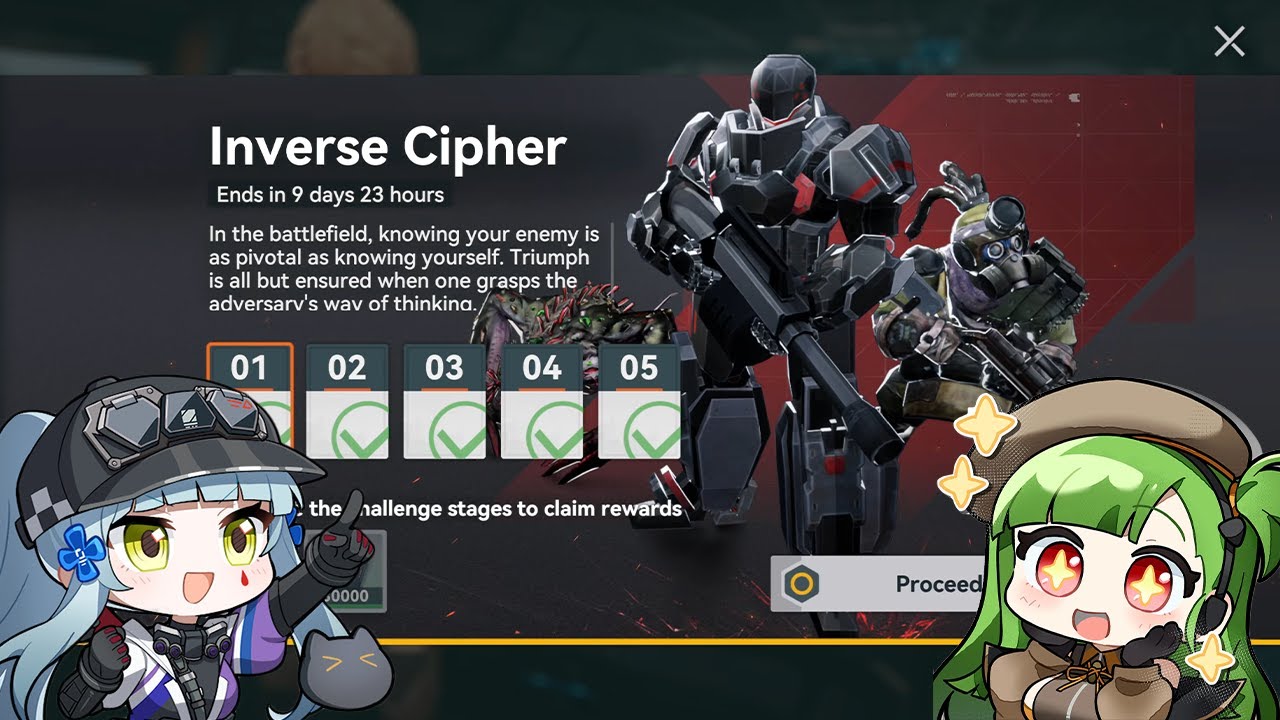 ALL Inverse Cipher puzzles solution (March 2025) - Girls' Frontline 2