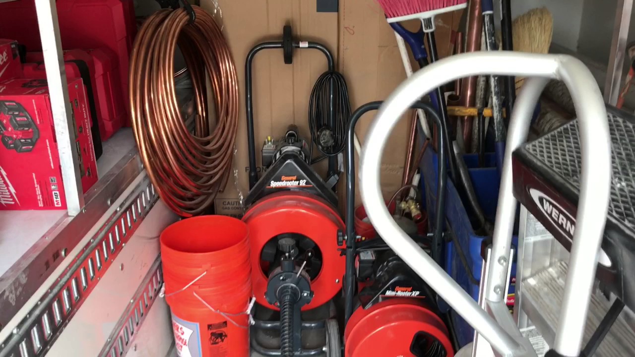 Plumbing Truck Set up