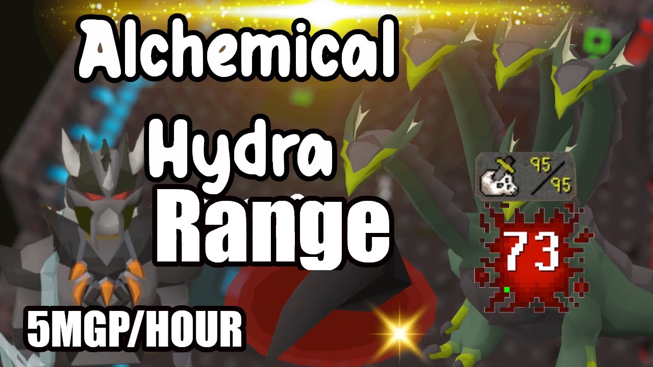 OSRS | Alchemical Hydra | Range Example KC Walk through | 95 Slayer | 5M/HR