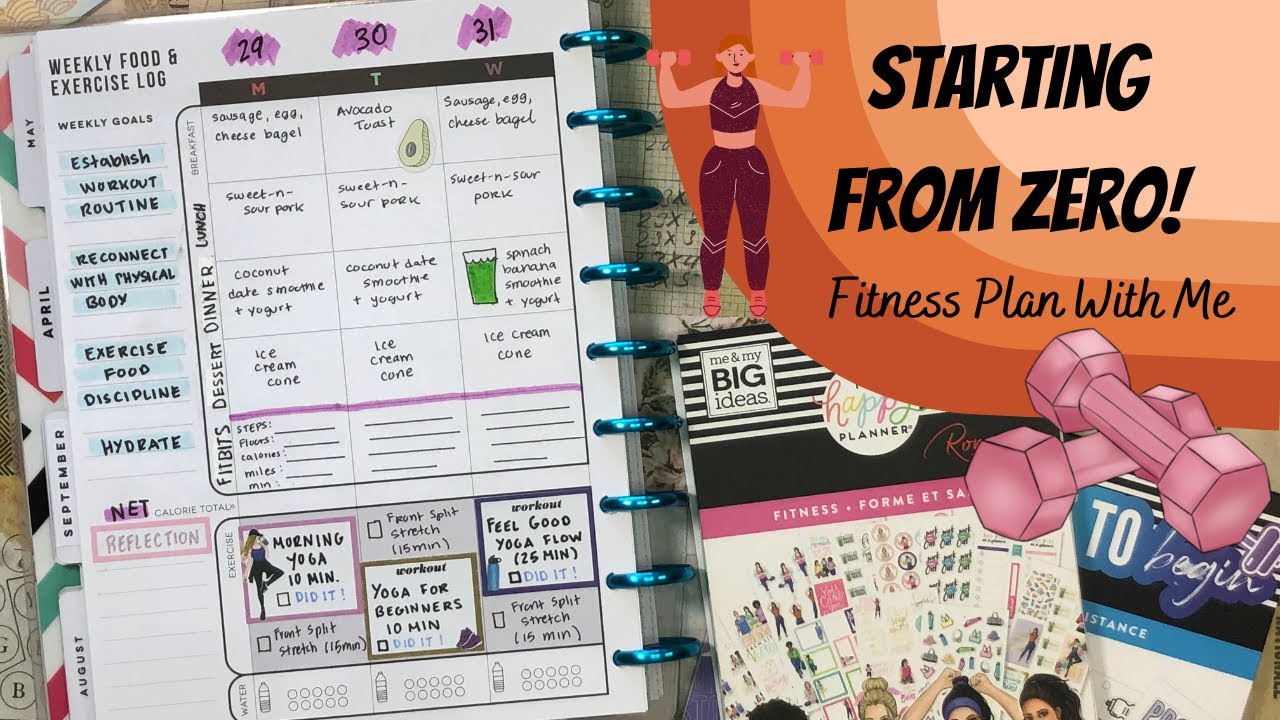Fitness Plan With Me | Happy Planner | Plan With Me | PWM 🌼