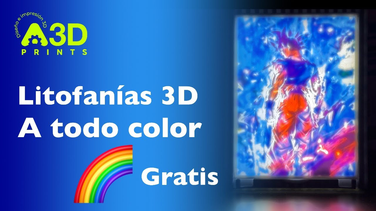 🌈 Litofanías a TODO COLOR en 1 CLIC y GRATIS! 🎨✨ ¡INCREÍBLE lo fácil que es! 😱
