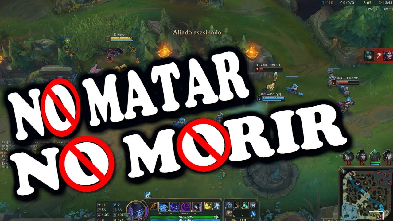 RETOS ESTÚPIDOS EN LOL  GANANDO SIN MATAR !!