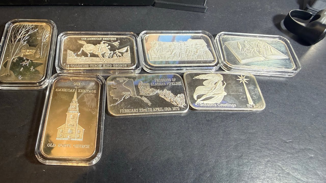 Обзор монетных слитков American Mint & Bar Mint: серебряные слитки пробы .999.
