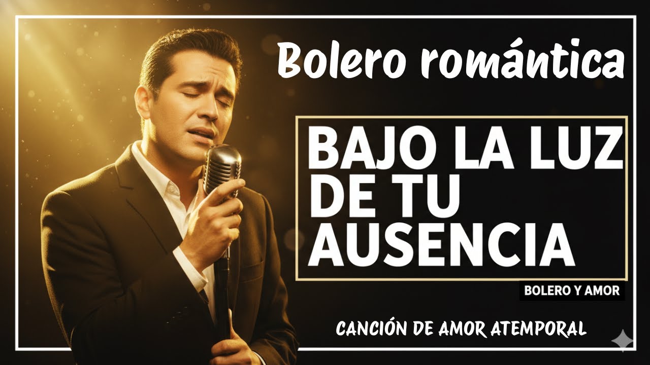 BAJO LA LUZ DE TU AUSENCIA, Bolero Romántico para Dedicar, Bolero y Amor