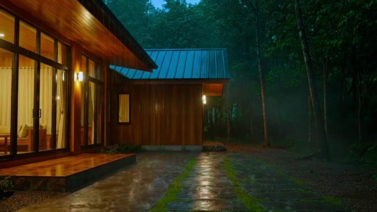 Sleep Fast with Pure Nature Rain and Incredible Present Thunder Sounds | Rain sounds BLACK SCREEN