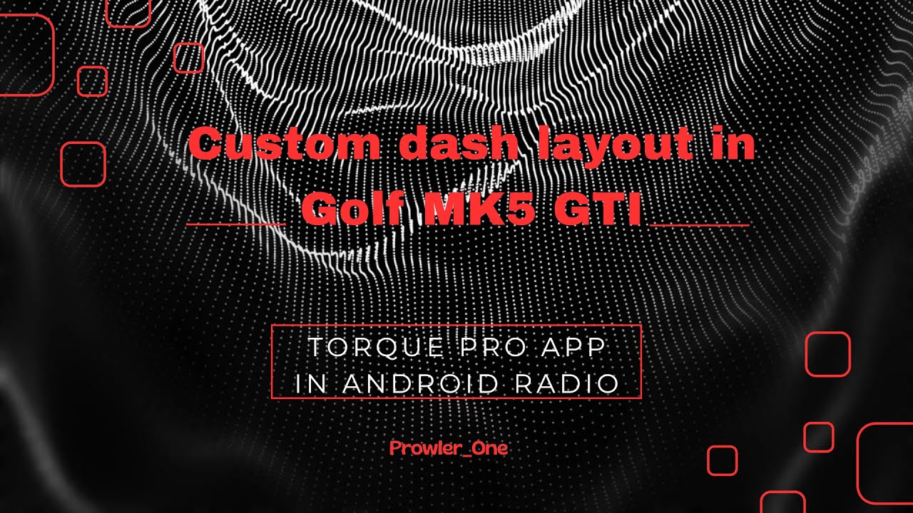 Custom dashboard for my MK5 GTI (Torque Pro App)