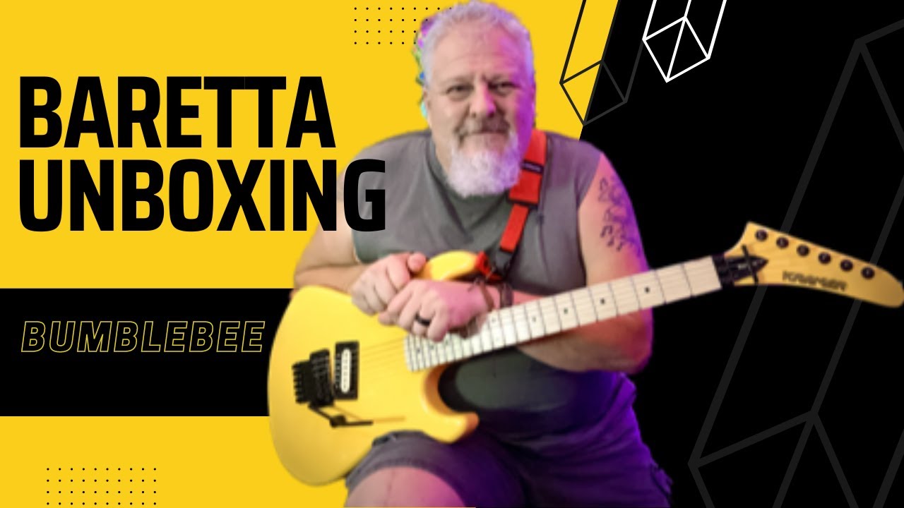 NGD - Kramer Baretta -Bumblebee Yellow #kramerguitars #unboxing #hairmetal