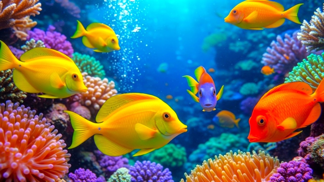 The Best 4K Aquarium -  Calming Music, Healing Music For The Heart, And Blood Vessels #7
