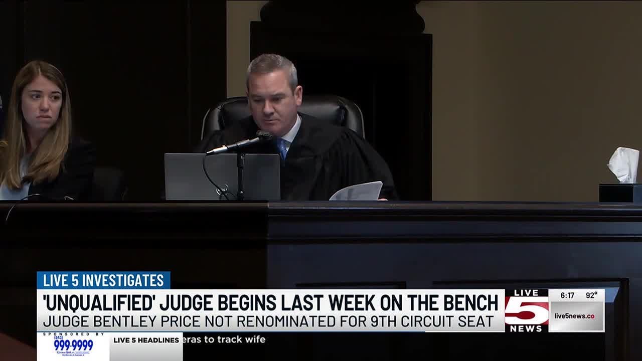 VIDEO: &lsquo;Unqualified&rsquo; Lowcountry Judge Bentley Price to vacate the bench this week