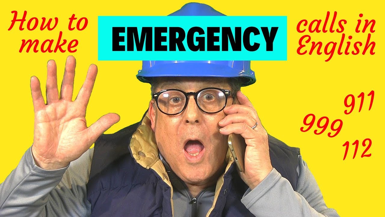 How to make an emergency call in English