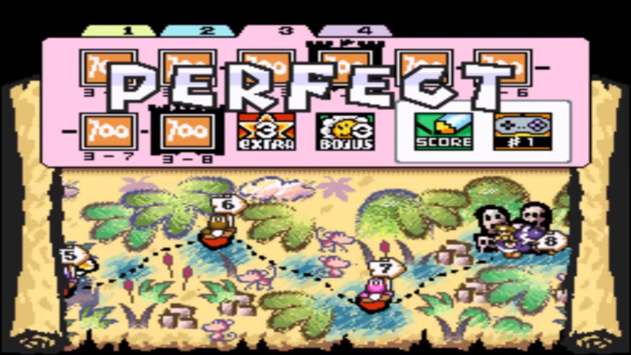 Super Mario World II : Yoshi's Island - All Boss Battles