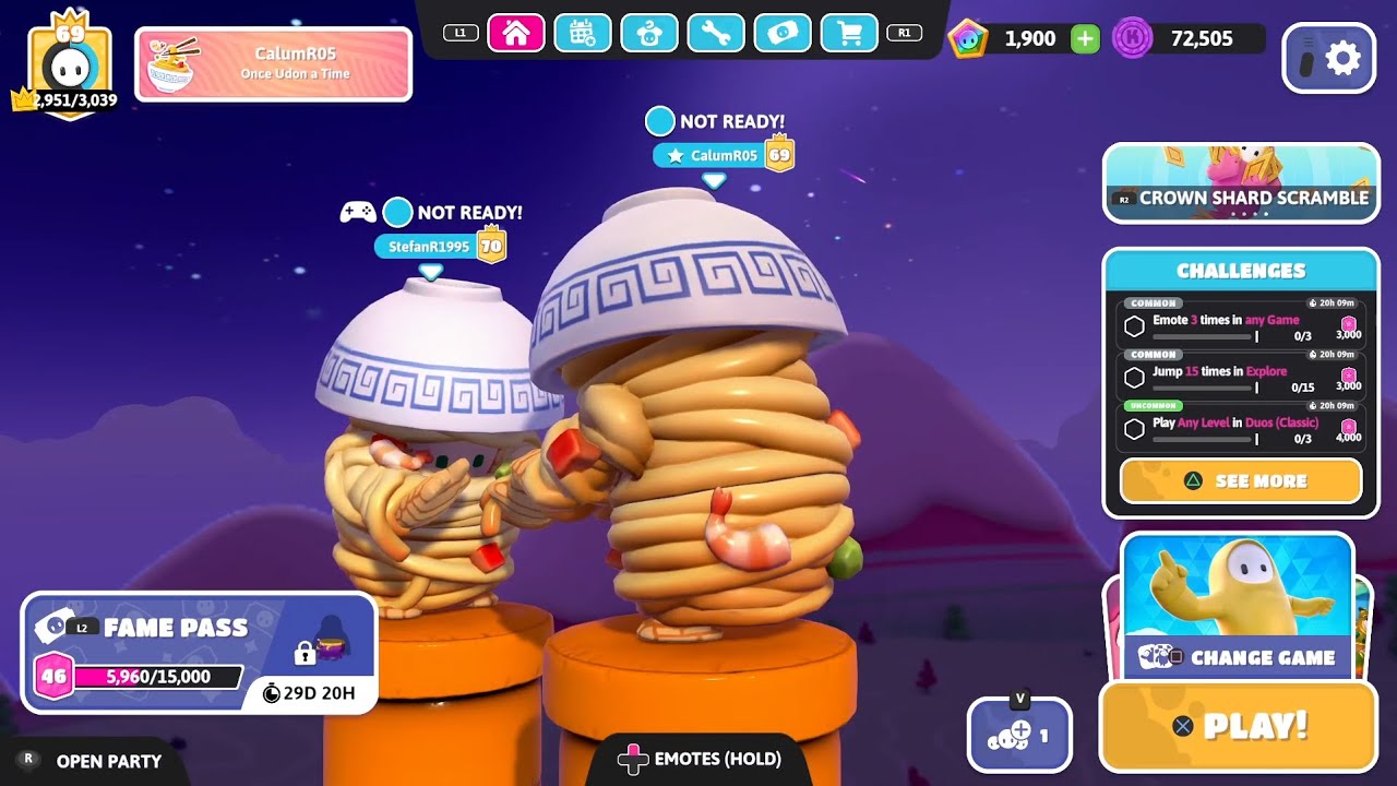 Fall Guys Wed-Friday sessions (28/1/26) - (30/1/26)