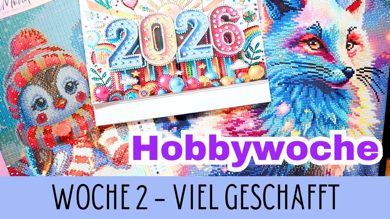Hobbywoche DIAMOND PAINTING || Update 2 in 2026 || das ging ja mega gut voran