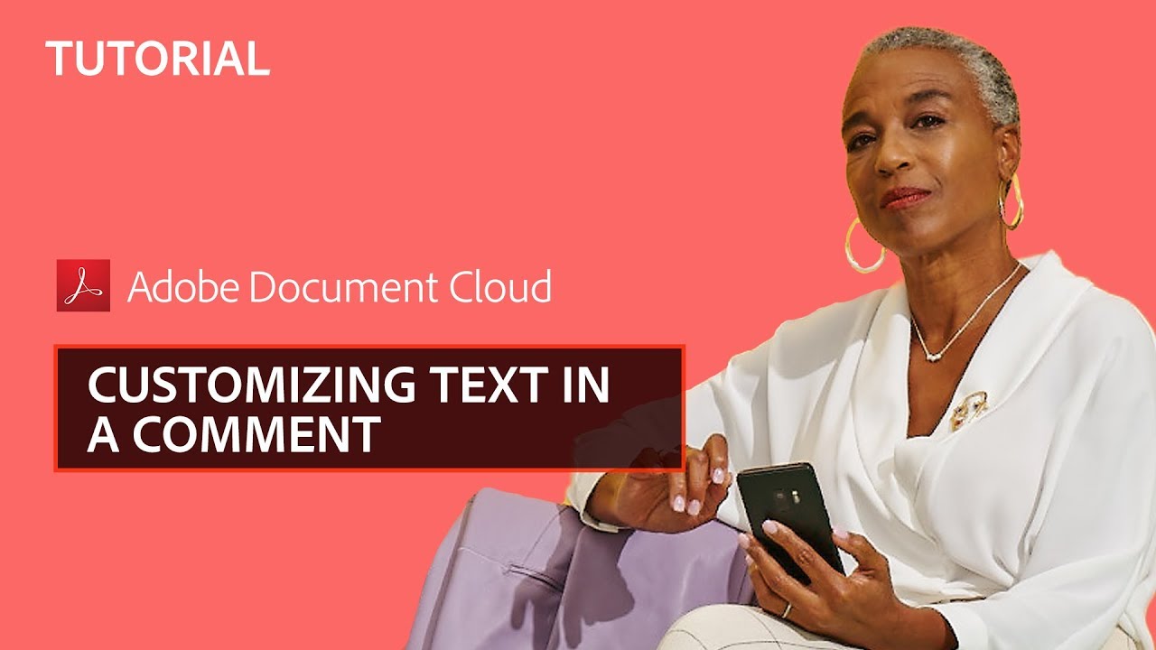 Customizing text in a comment on PDFs with Adobe Acrobat Pro
