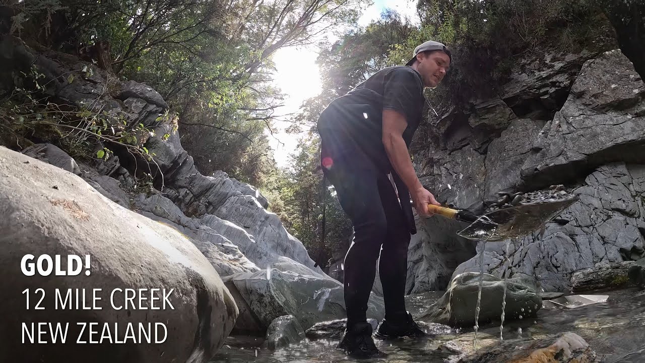 We Found Gold! At 12 Mile Creek In Queenstown New Zealand