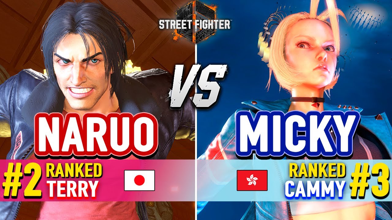 SF6 🔥 NARUO (#2 Ranked Terry) vs MICKY (#3 Ranked Cammy) 🔥 Street Fighter 6 High Level Gameplay