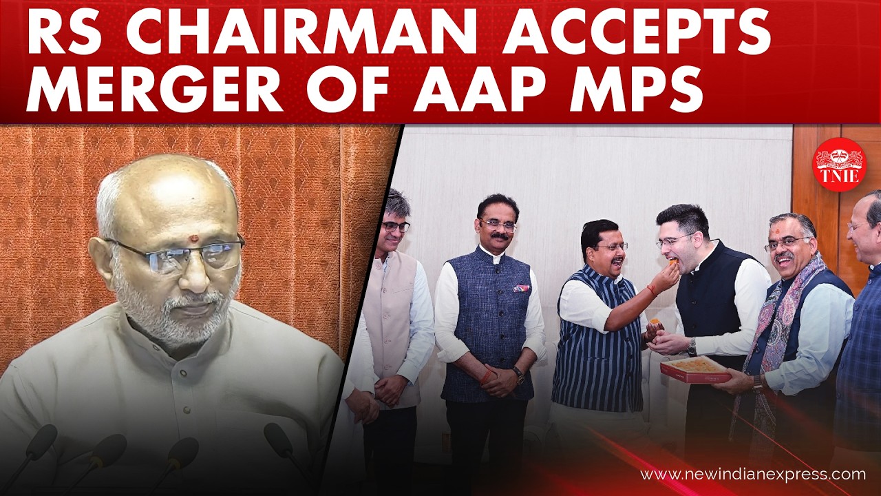 Rajya Sabha Chairman accepts merger of 7 AAP MPs with BJP, NDA bloc tally rises to 141 MPs