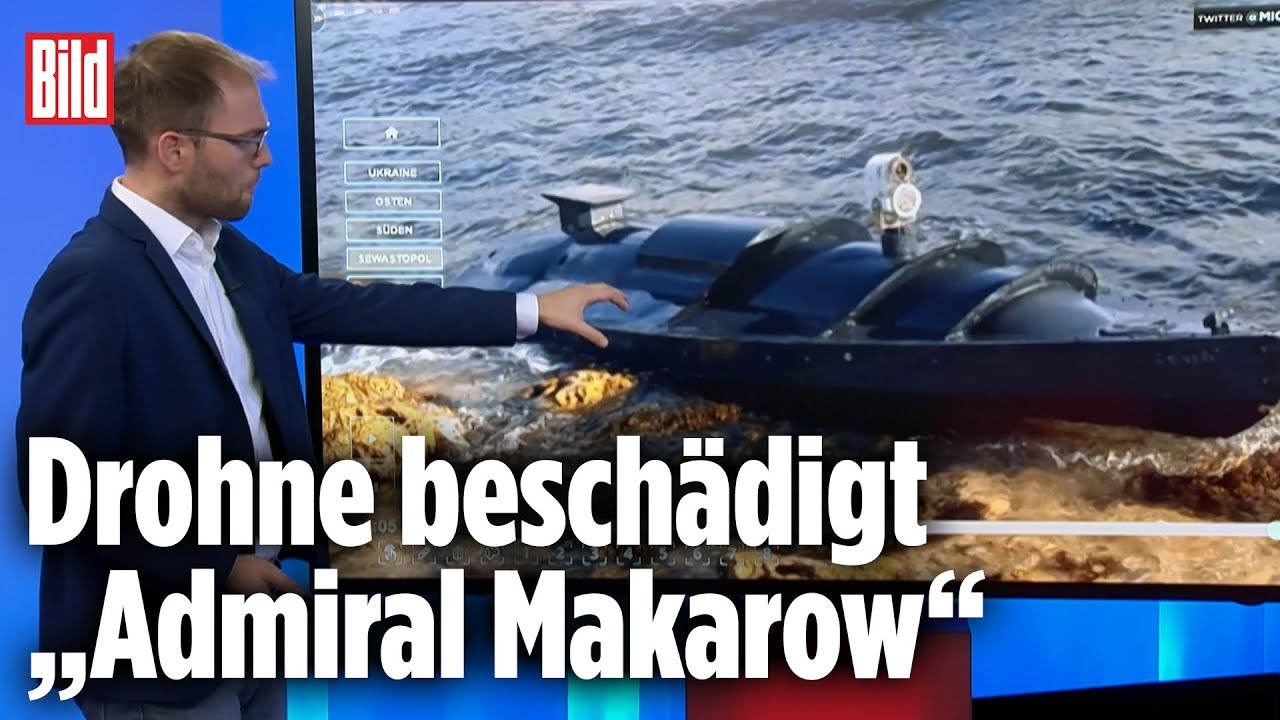 Schwimm-Drohne jagt Russlands Kriegsschiffe | BILD-Lagezentrum | Ukraine-Krieg