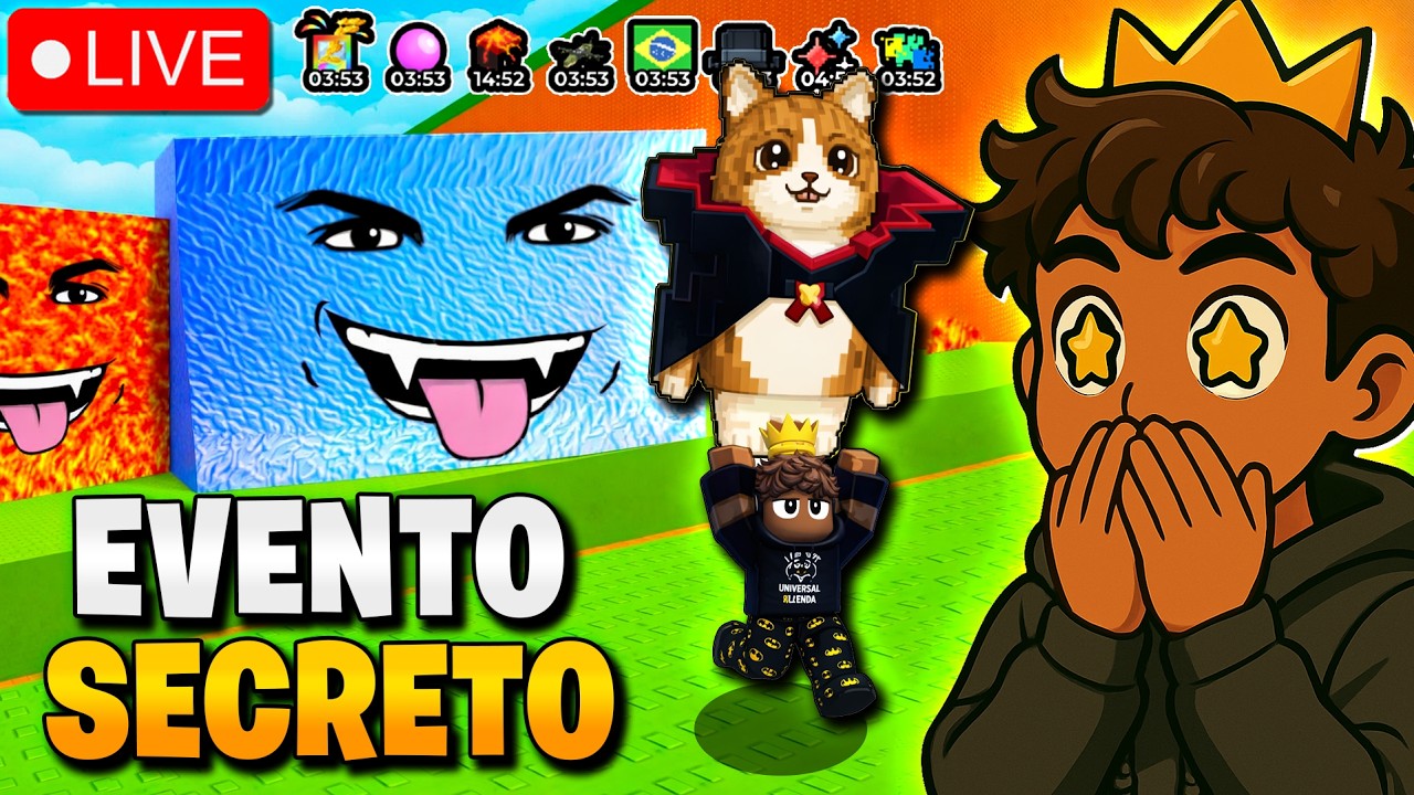 EVENTO FUJA do TSUNAMI para BRAINROTS HOJE? 🧡 EVENTO SECRETO de ADM -  ROBLOX 🔴 TEUX AO VIVO
